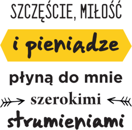 Nadruk Szczęście, miłość i pieniądze - Przód