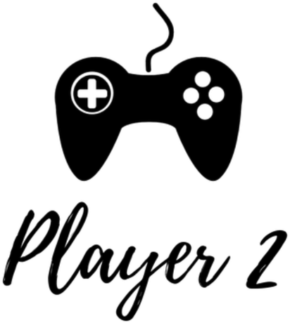 Nadruk Player 2 - wersja kobieca (Dokup player 1 by stworzyć zestaw dla par) - Przód