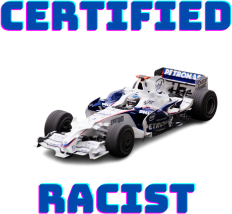 Nadruk Certified Racist - Przód